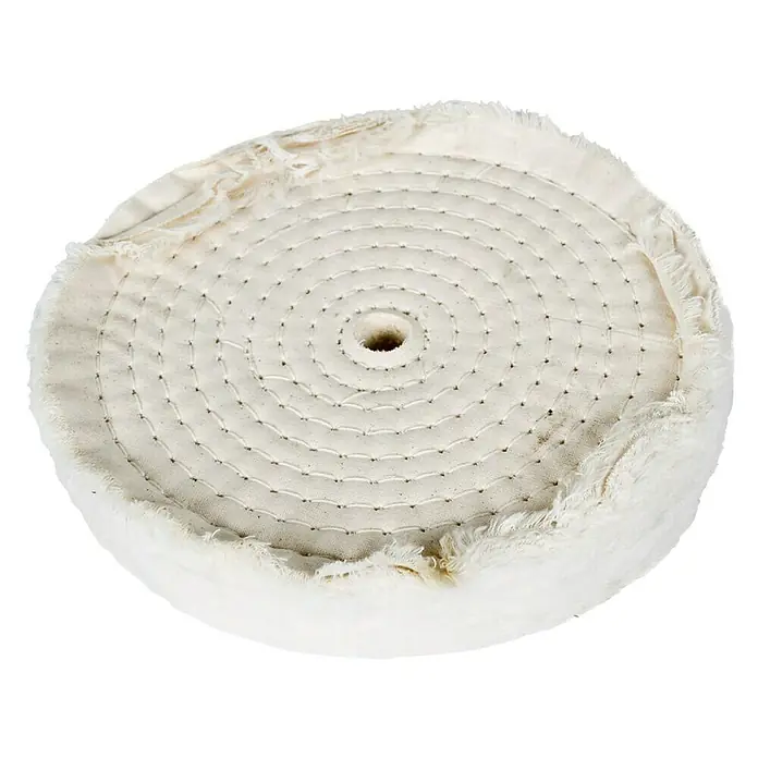Holzmann Textilpolierscheibe - Ø x H: 150 x 25 mm, Leinen - Ansicht von oben