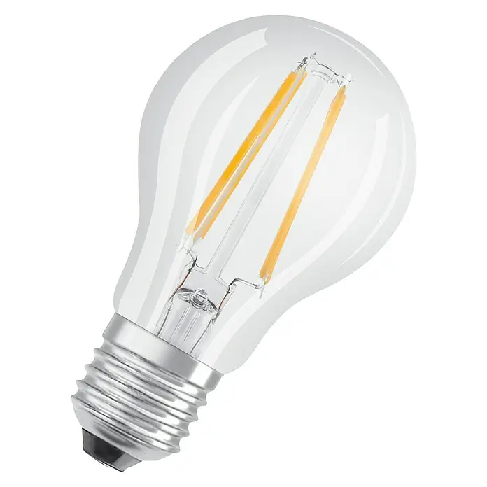 Osram Bombilla LED Retrofit Classic A - 6 W, E27, A60, Blanco cálido, No regulable, Claro - Vista angular