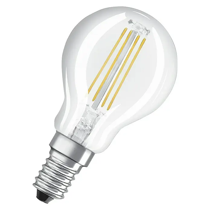 Osram Retrofit Bombilla LED Retrofit Classic P - E14, 4 W, P45, 470 lm, 1 ud. - Vista angular
