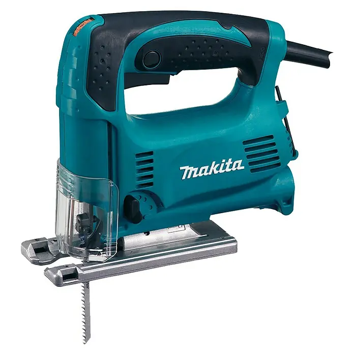Makita Pendelhubstichsäge 4329 - 450 W, Leerlaufhubzahl: 500 Hübe/min - 3.100 Hübe/min - Linke Seitenansicht