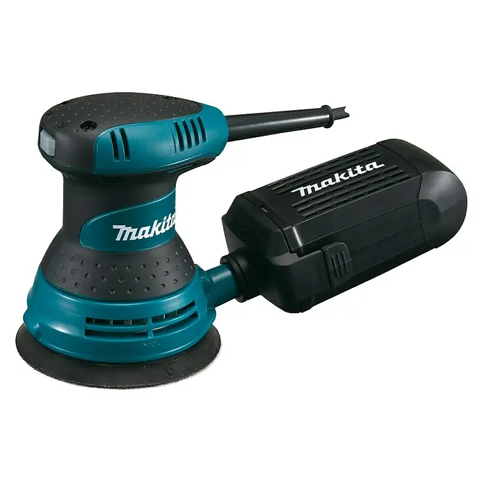 Makita Exzenterschleifer BO5030 - 300 W, Durchmesser Schleifteller: 123 mm - Linke Seitenansicht