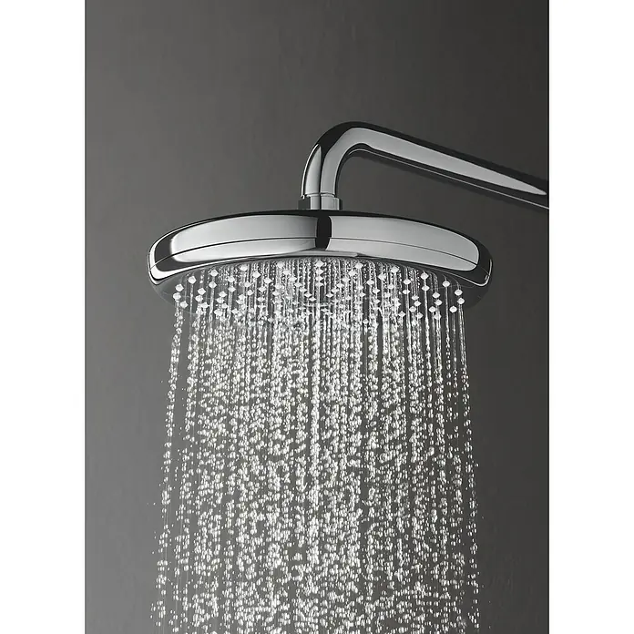 Grohe Sistema de ducha Vitalio Start 210 - Con grifo termostático, Número de tipos de chorro: 2 ud., Cromo/Negro - Foto ambiente