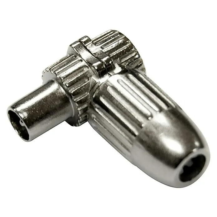 Conector angular coaxial antena - Acodado (90°), 1 ud. - Vista angular
