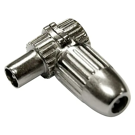 Conector angular coaxial antena