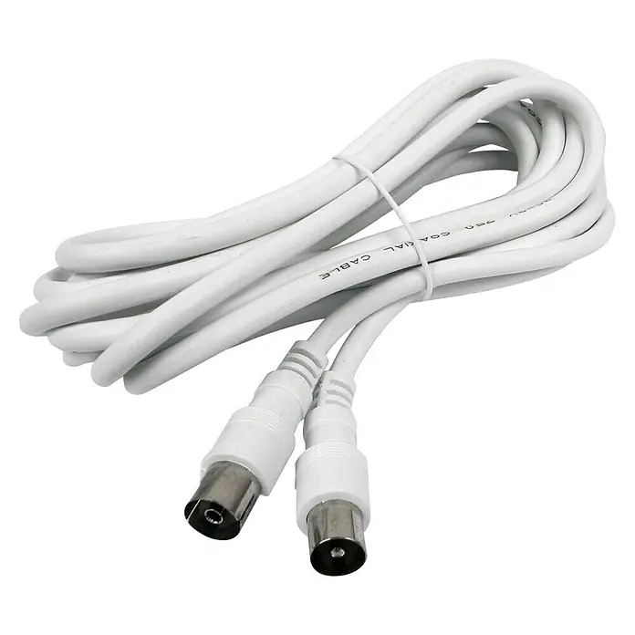 Cable de conexión de antena Axil - Longitud del cable: 10 m, Blanco - Vista angular