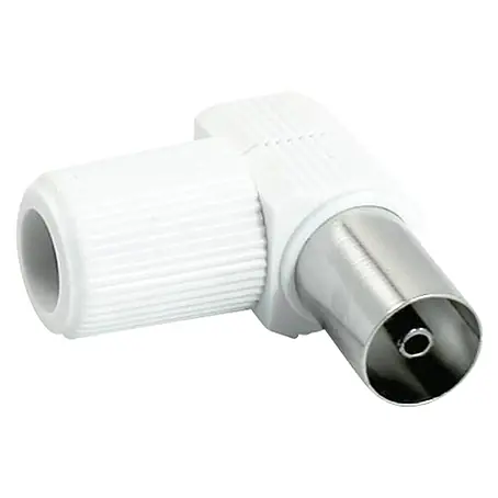 Conector coaxial Angular blindado hembra