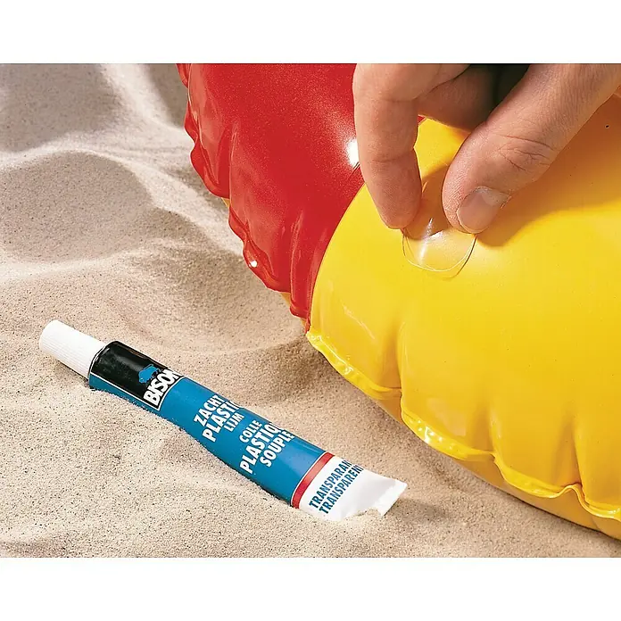 Bison Speciale lijm zacht plastic 25 ml - Vochtbestendig, Vloeibaar - Toepassingsvoorbeeld
