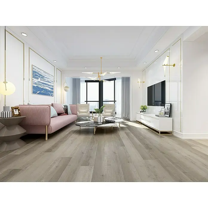 Suelo de vinilo SPC Studio Ambient Tan - 1.220 x 183 x 4,2 mm, Efecto madera - Foto ambiente