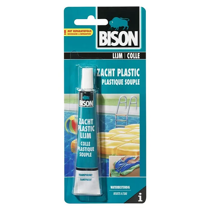 Bison Speciale lijm zacht plastic 25 ml - Vochtbestendig, Vloeibaar - Vooraanzicht