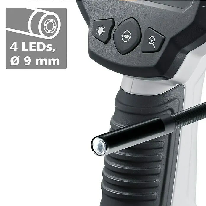 Laserliner Endoskopkamera VideoScope One - Länge Schwanenhals: 150 cm, Durchmesser Kamerakopf: 9 mm - Detailaufnahme