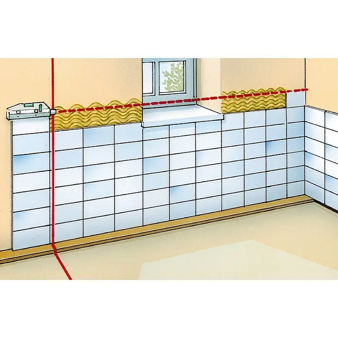Laserliner Laserwasserwage HandyLaser Plus - Max. Arbeitsbereich: 50 m - Anwendungsbeispiel