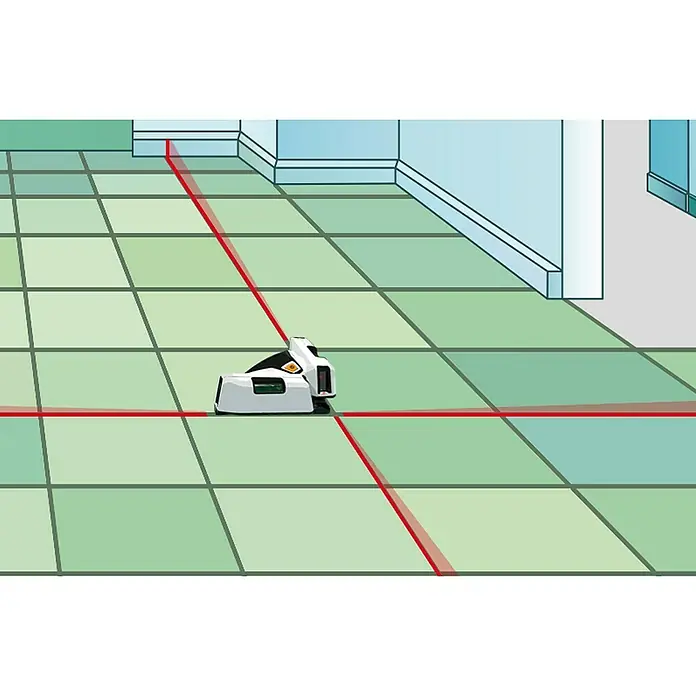 Laserliner Linienlaser SuperSquare-Laser 4 - Max. Arbeitsbereich: 15 m - Anwendungsbeispiel