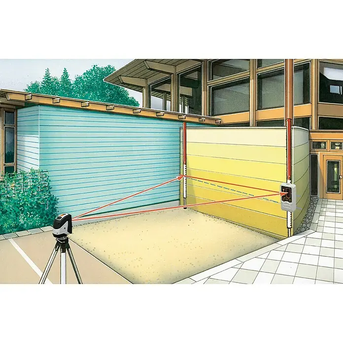Laserliner Laserempfänger RangeXtender - Max. Arbeitsbereich: 30 m - Anwendungsbeispiel