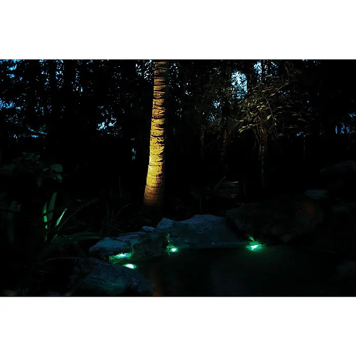 Pontec Teichbeleuchtung PondoStar LED - 3 Stk., Lichtfarbe: RGB - Stimmungsaufnahme