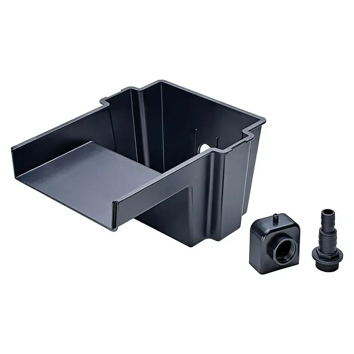 Pontec Einbau-Wasserfall Pondofall - 32,5 x 27 x 16 cm - Diagonale Ansicht