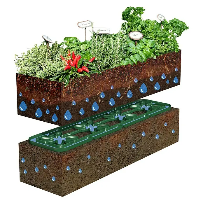 Garantia Wasserspender System Flora - 10 Stk., Kunststoff - Diagonale Ansicht