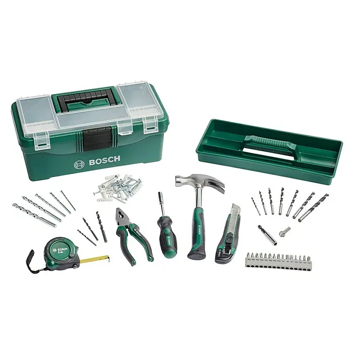 Bosch Werkzeugkoffer Starterbox - 73 -tlg., Mit Werkzeug - Ansicht von oben