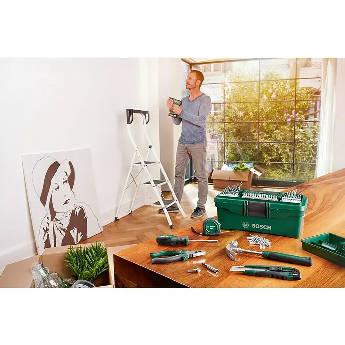 Bosch Werkzeugkoffer Starterbox - 73 -tlg., Mit Werkzeug - Anwendungsbeispiel