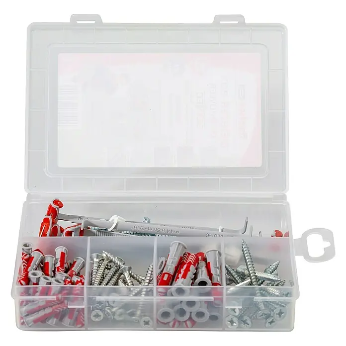Fischer Duopower Schrauben- & Dübel-Set Meister-Box Duotec - Inhalt: 87 -tlg. - Ansicht von oben