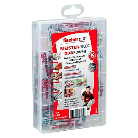 Fischer Duopower Schrauben- & Dübel-Set Meister-Box kurz / lang