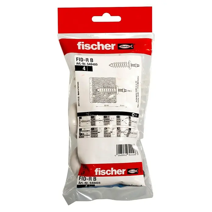 Fischer Dämmstoffdübel FID-R B - Länge Dübel: 95 mm, 4 Stk. - Ansicht von oben