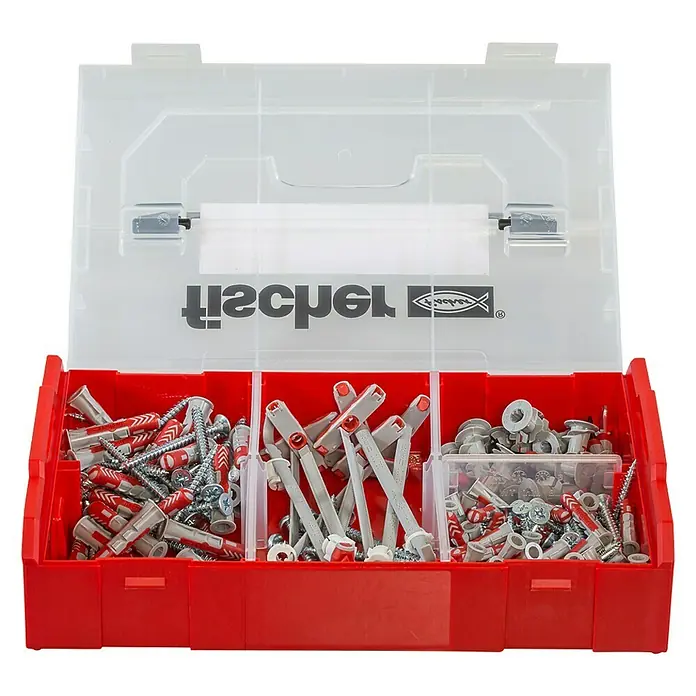 Fischer Schrauben- & Dübel-Set Duoline FIXtainer - 181 -tlg. - Ansicht von oben