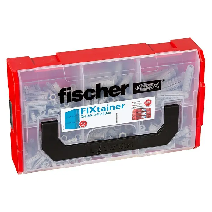 Fischer SX Dübel-Set - 210 -tlg. - Diagonale Ansicht