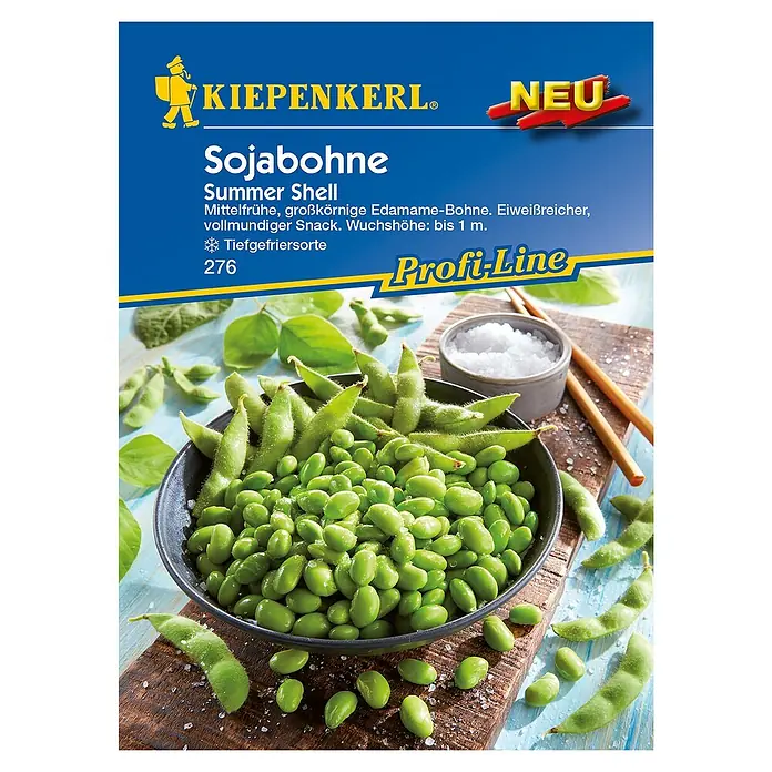 Kiepenkerl Profi-Line Gemüsesamen Sojabohne - Glycine max., Erntezeit: August - Draufsicht