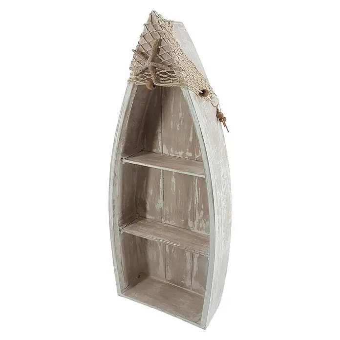 Regal - L x B x H: 13,5 x 36,5 x 91,5 cm, Braun - Diagonale Ansicht