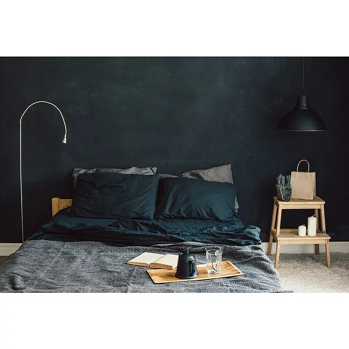 Fllow Deko-Wandpolster Velvet - Schwarz, 60 x 30 cm - Stimmungsaufnahme