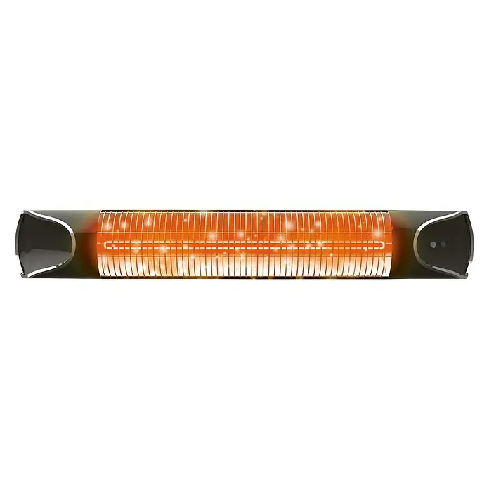 Infrarot-Heizstrahler Livington Instant Heater - 2.000 W, Schwarz, L x B x H: 90 x 13 x 9 cm - Vorderansicht