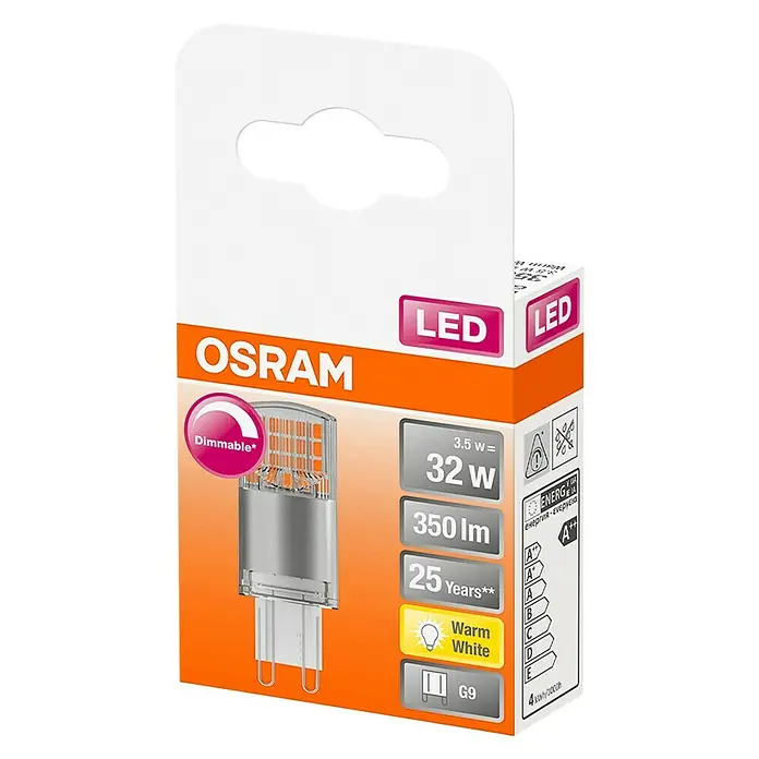 Osram Superstar LED žarulja - G9, 3,5 W, Kutno, 350 lm - Dijagonalni pogled