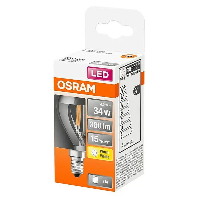 Osram Retrofit LED žarulja - E14, 4 W, P45, 380 lm - Dijagonalni pogled