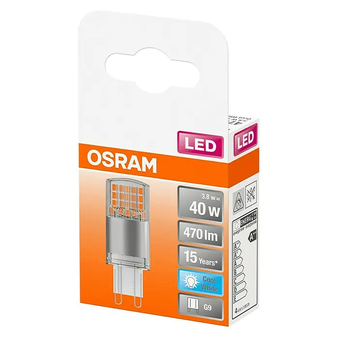 Osram Star Ledlamp Pin G9 - 3,8 W, G9, Lichtkleur: Koud wit, Niet dimbaar, Hoekig - Diagonaal zicht