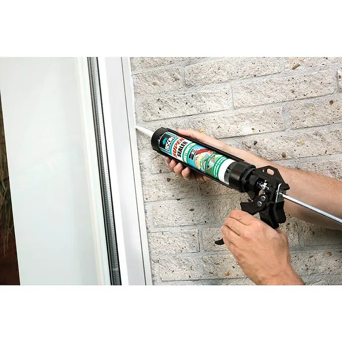 Bison Afdichtingskit Wit Koker 290 ml - Elastisch, Overschilderbaar - Toepassingsvoorbeeld
