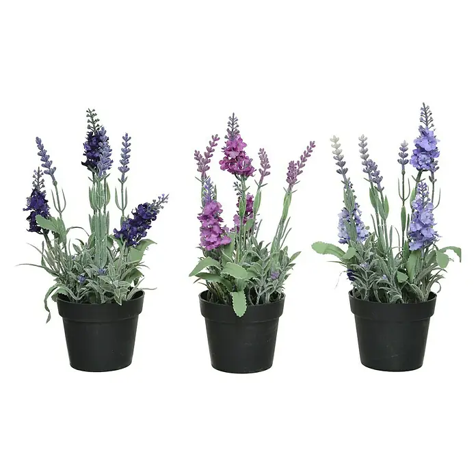 Planta artificial Lavanda - Altura: 25 cm, Varios colores, Plástico - Vista frontal