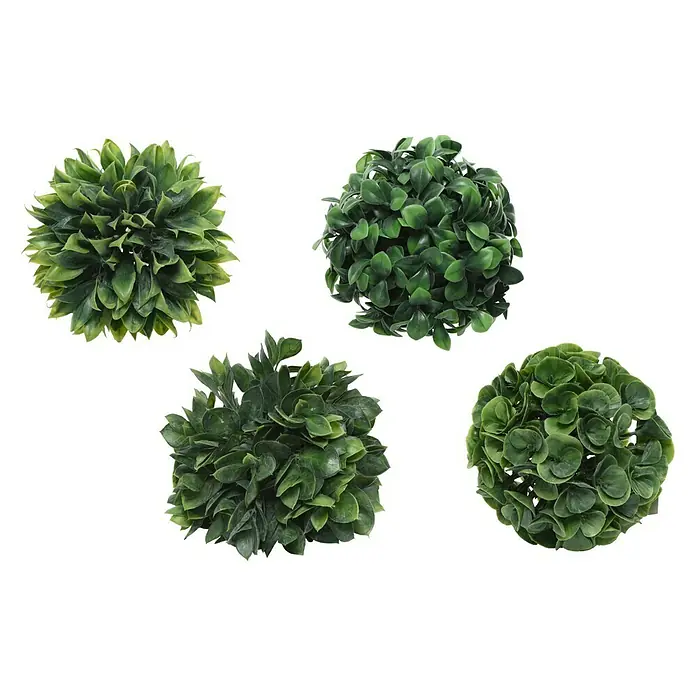 Planta artificial Bola Seto - Altura: 16 cm, Verde, Plástico - Vista frontal