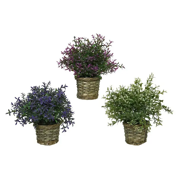 Planta artificial - Altura: 22 cm, Varios colores, Plástico - Vista frontal