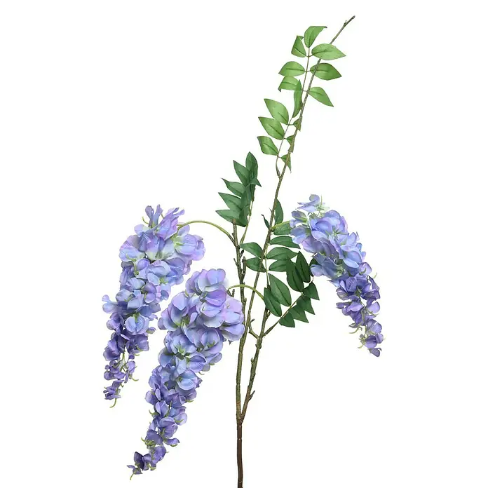 Planta artificial Glicinia - Altura: 93 cm, Lila, Plástico - Vista frontal