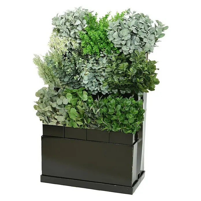 Planta artificial - Altura: 33 cm, Verde, Plástico - Vista frontal