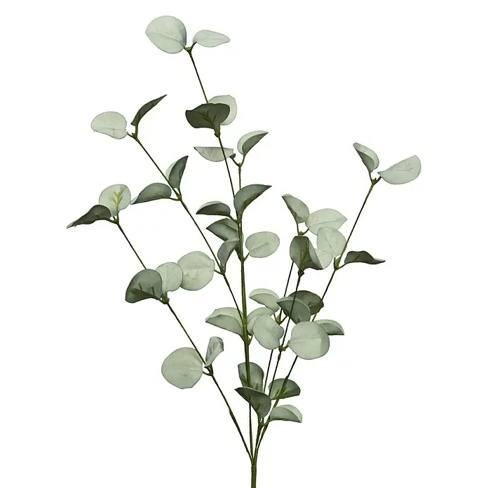 Planta artificial Ramita - Altura: 50 cm, Blanco, Plástico - Vista frontal