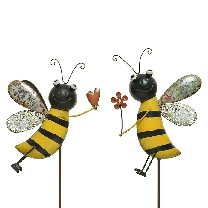 Figura decorativa Abeja - Amarillo, Altura: 109 cm - Vista frontal
