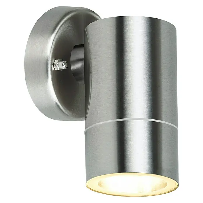 Starlux Vanjska zidna LED svjetiljka - 3 W, 7,4 x 8,6 x 12,2 cm, Srebrne boje, IP44 - Dijagonalni pogled