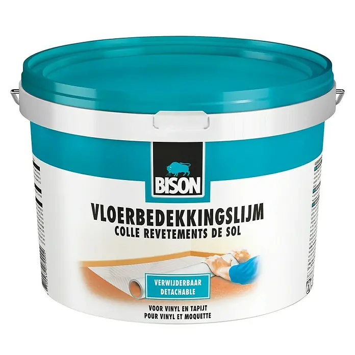 Bison Pvc- en tapijtlijm Emmer 2,5 kg - Pasteus, 2,5 kg - Vooraanzicht