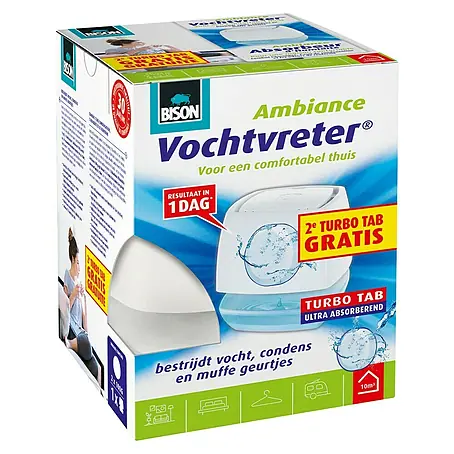 Bison Vochtvreter Ontvochtiger 100 g + 1 TAB GRATIS