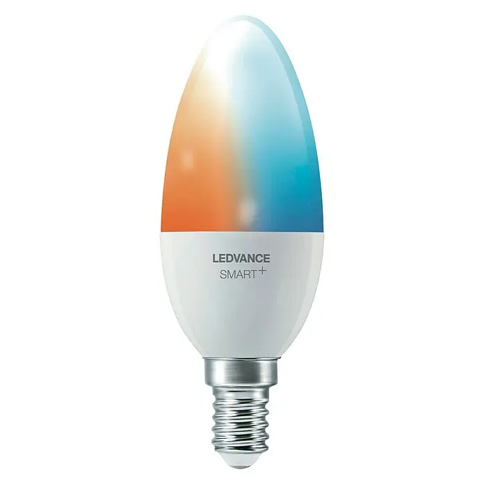 Ledvance Smart+ Bluetooth Ledlamp Candle - E14, 5 W, B40, 470 lm, Instelbare kleurtemperatuur - Vooraanzicht