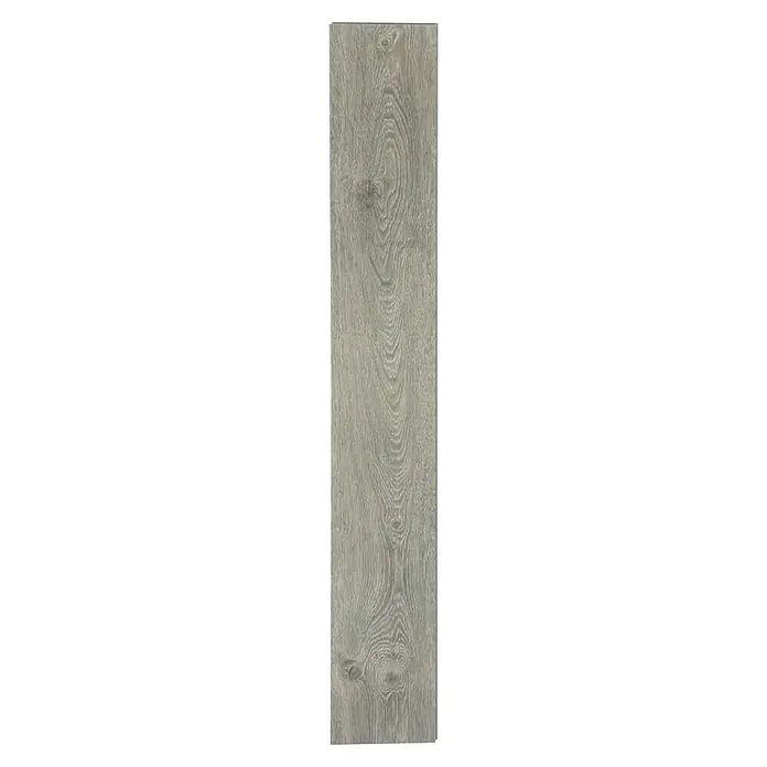 Suelo de vinilo Gris medio - 1.220 x 180 x 4,2 mm, Efecto madera - Vista descendente