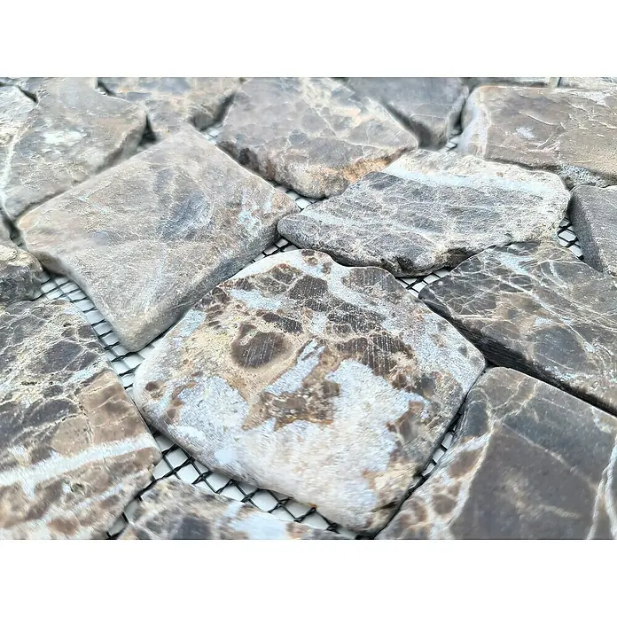 Mosaikfliese Uni CIOT 30/180KB - 30,5 x 30,5 cm, Braun, Matt - Detailaufnahme