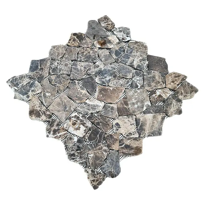 Mosaikfliese Uni CIOT 30/180KB - 30,5 x 30,5 cm, Braun, Matt - Ansicht von oben