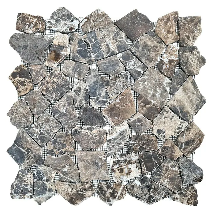 Mosaikfliese Uni CIOT 30/180KB - 30,5 x 30,5 cm, Braun, Matt - Ansicht von oben